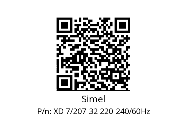   Simel XD 7/207-32 220-240/60Hz