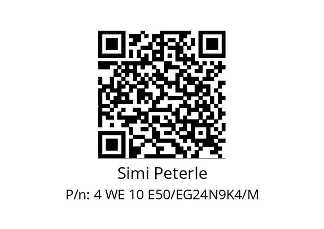   Simi Peterle 4 WE 10 E50/EG24N9K4/M