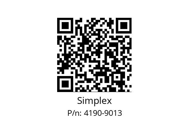   Simplex 4190-9013