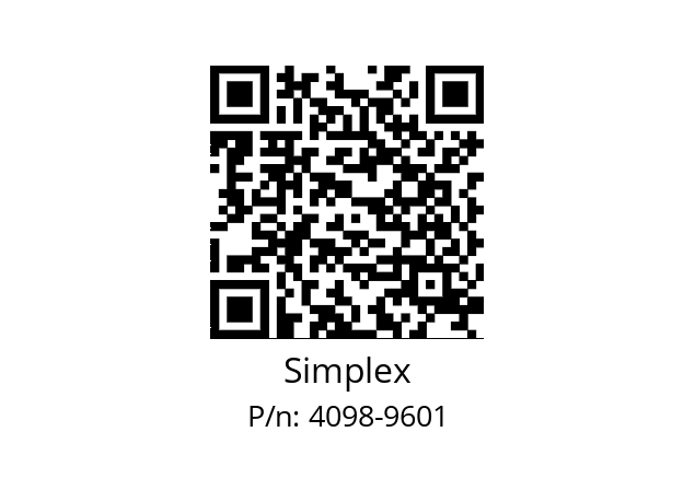   Simplex 4098-9601