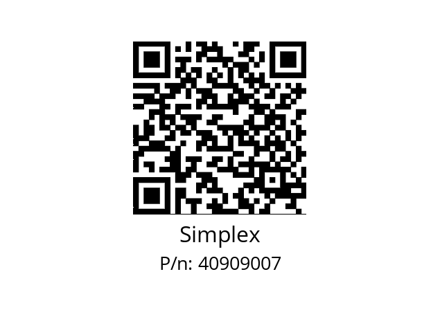   Simplex 40909007