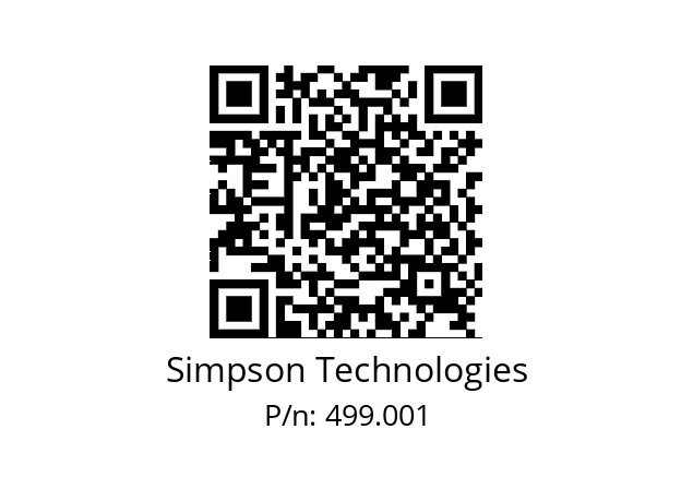   Simpson Technologies 499.001