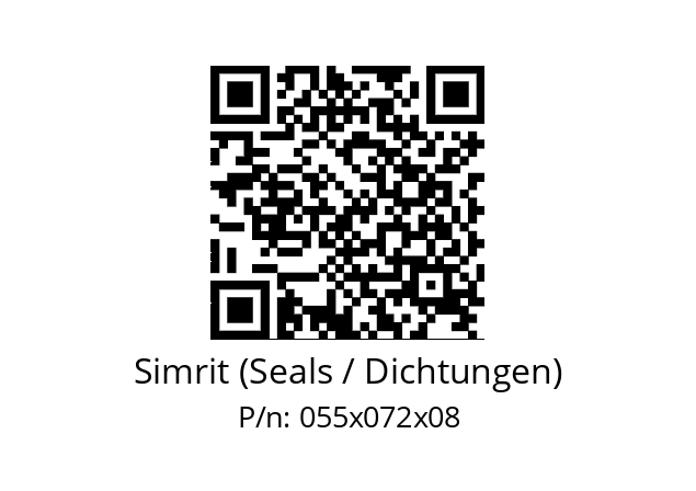   Simrit (Seals / Dichtungen) 055x072x08