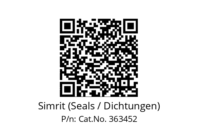   Simrit (Seals / Dichtungen) Cat.No. 363452