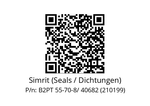   Simrit (Seals / Dichtungen) B2PT 55-70-8/ 40682 (210199)