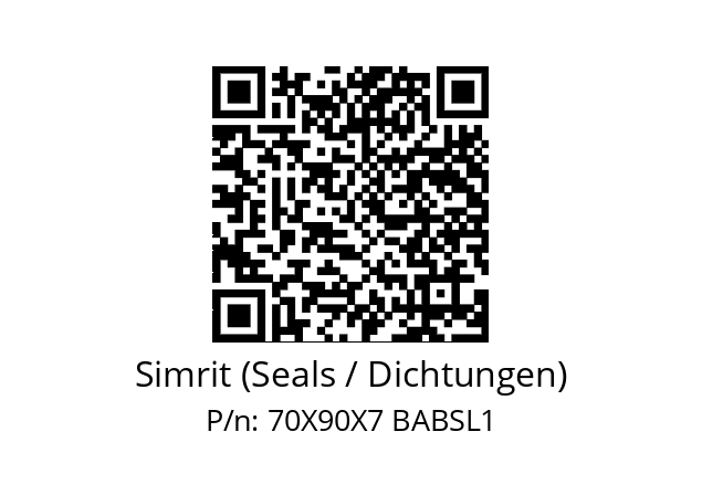   Simrit (Seals / Dichtungen) 70X90X7 BABSL1