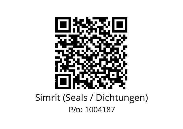   Simrit (Seals / Dichtungen) 1004187