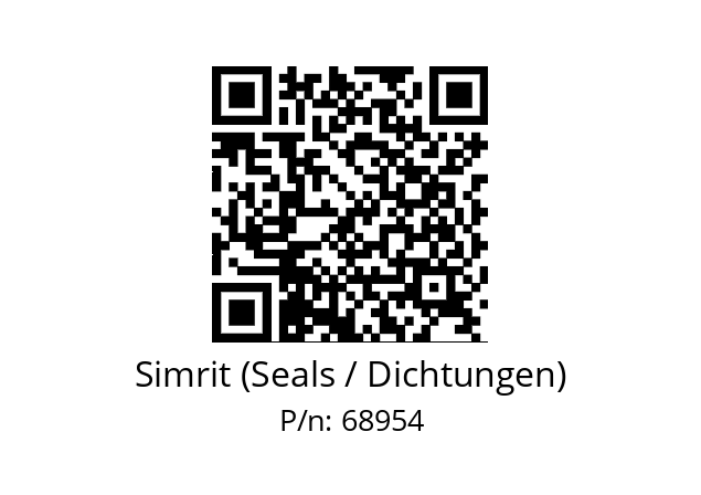   Simrit (Seals / Dichtungen) 68954