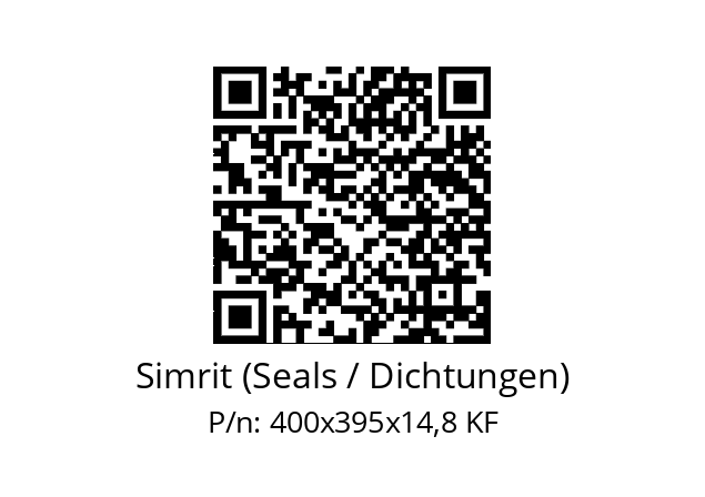   Simrit (Seals / Dichtungen) 400x395x14,8 KF