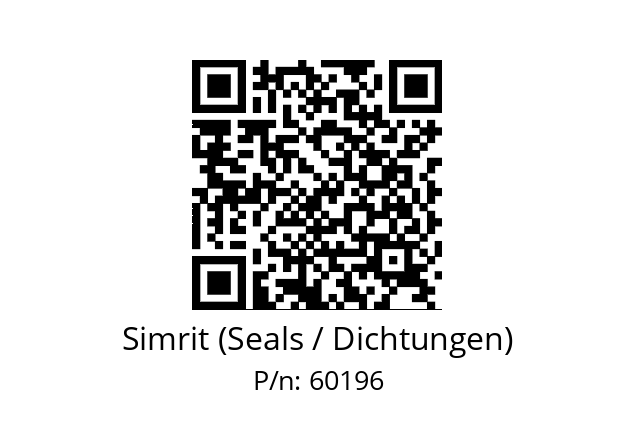   Simrit (Seals / Dichtungen) 60196