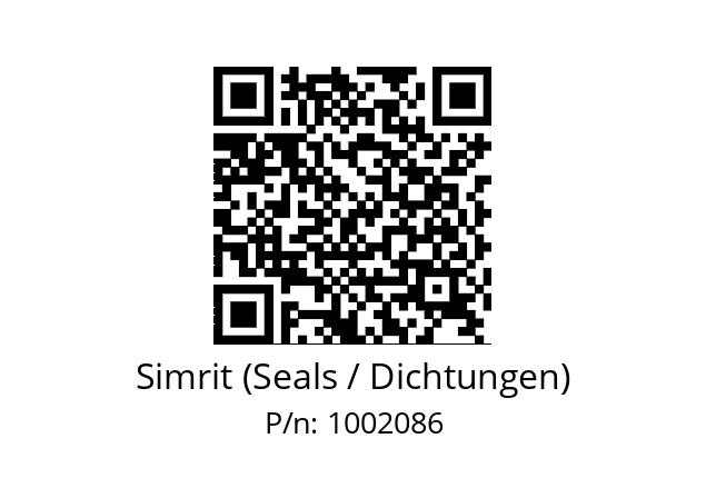   Simrit (Seals / Dichtungen) 1002086