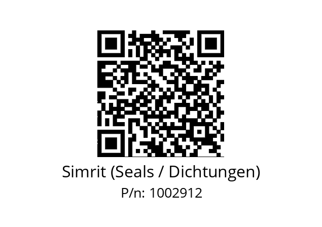   Simrit (Seals / Dichtungen) 1002912