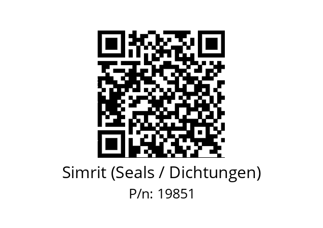   Simrit (Seals / Dichtungen) 19851