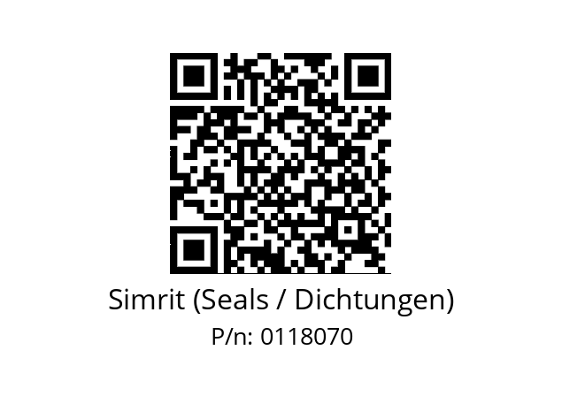   Simrit (Seals / Dichtungen) 0118070