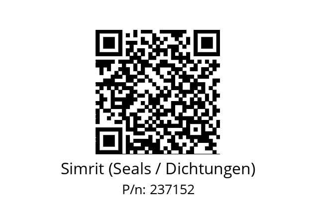   Simrit (Seals / Dichtungen) 237152