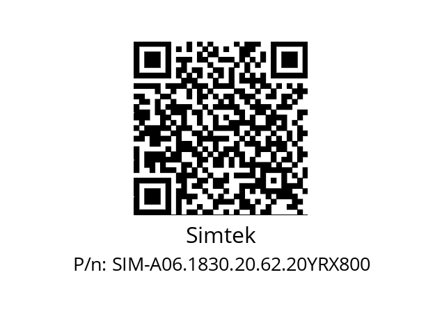   Simtek SIM-A06.1830.20.62.20YRX800