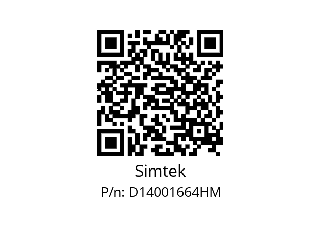   Simtek D14001664HM