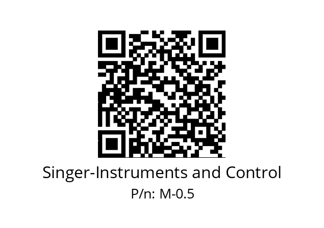   Singer-Instruments and Control M-0.5