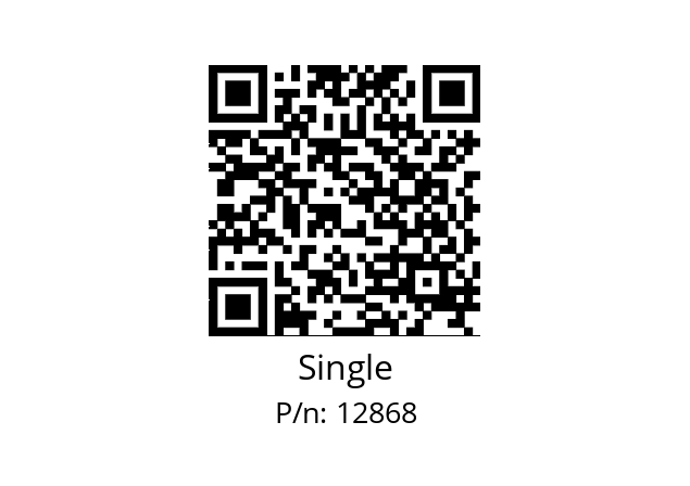   Single 12868