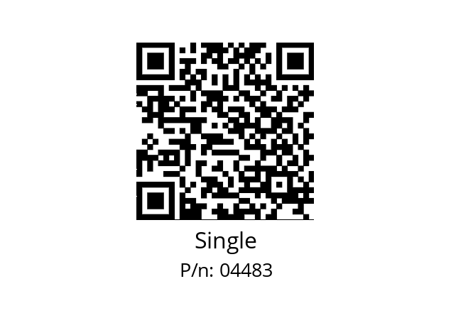   Single 04483