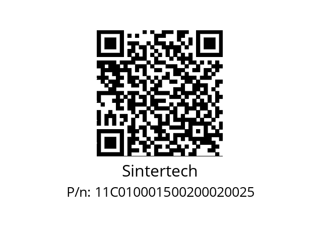   Sintertech 11C010001500200020025