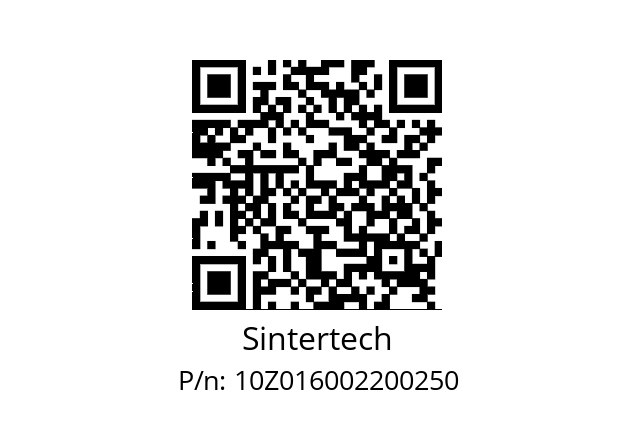   Sintertech 10Z016002200250