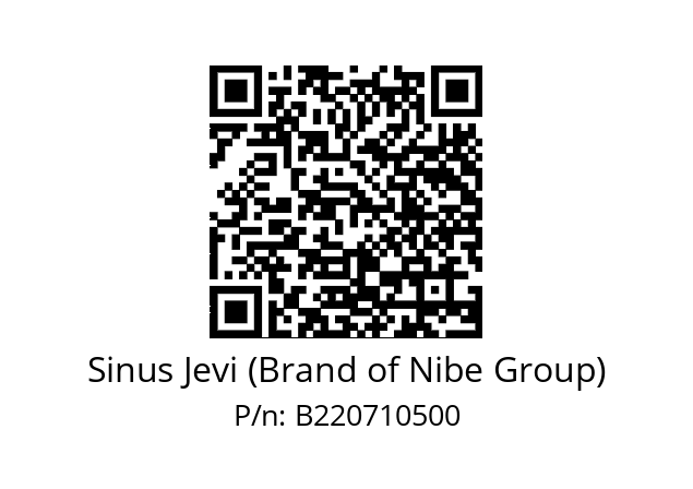   Sinus Jevi (Brand of Nibe Group) B220710500