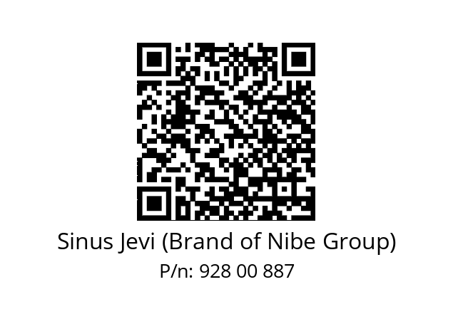   Sinus Jevi (Brand of Nibe Group) 928 00 887