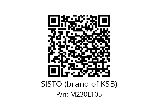  42497020 SISTO (brand of KSB) M230L105