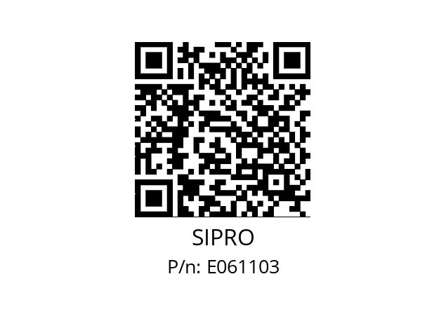   SIPRO E061103