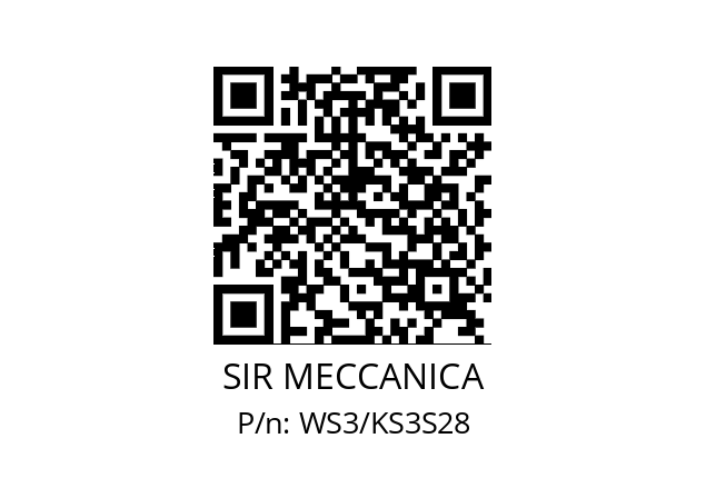   SIR MECCANICA WS3/KS3S28