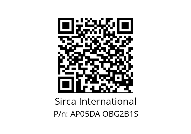   Sirca International AP05DA OBG2B1S