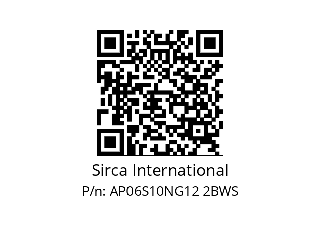   Sirca International AP06S10NG12 2BWS