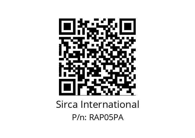   Sirca International RAP05PA