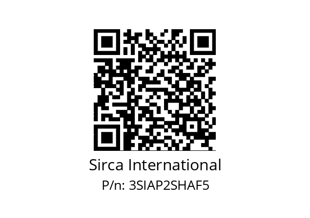   Sirca International 3SIAP2SHAF5