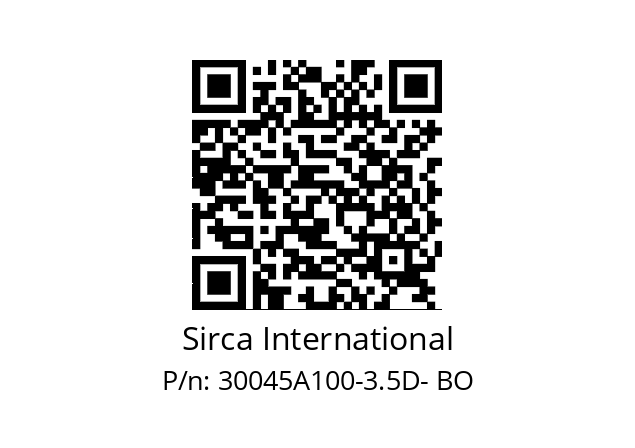   Sirca International 30045A100-3.5D- BO