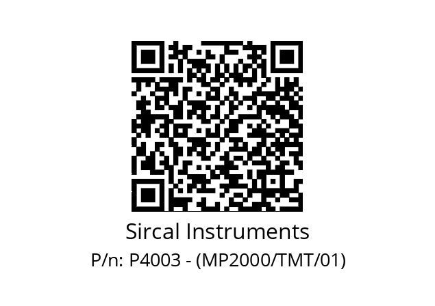   Sircal Instruments P4003 - (MP2000/TMT/01)