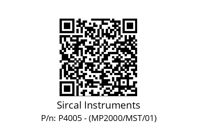   Sircal Instruments P4005 - (MP2000/MST/01)