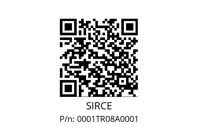   SIRCE 0001TR08A0001