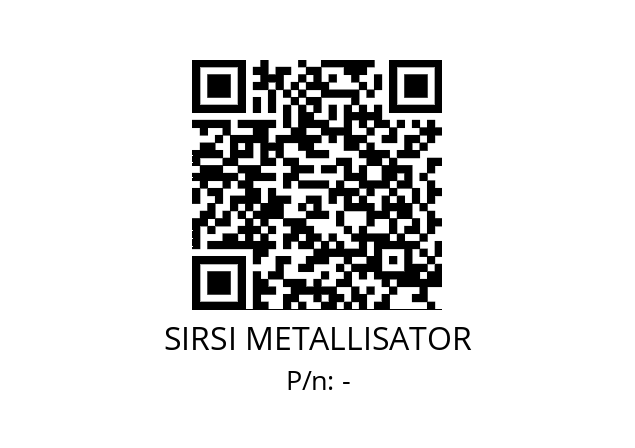   SIRSI METALLISATOR -