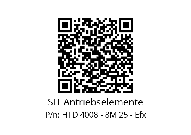   SIT Antriebselemente HTD 4008 - 8M 25 - Efx