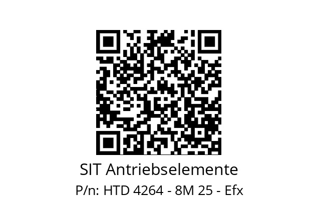   SIT Antriebselemente HTD 4264 - 8M 25 - Efx