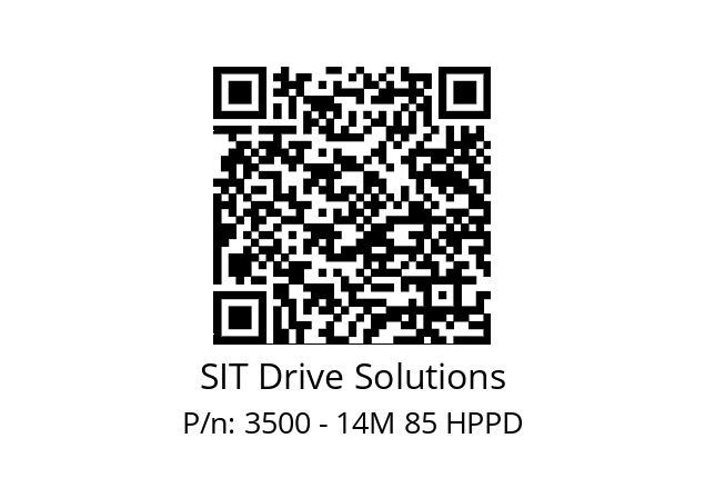   SIT Drive Solutions 3500 - 14M 85 HPPD