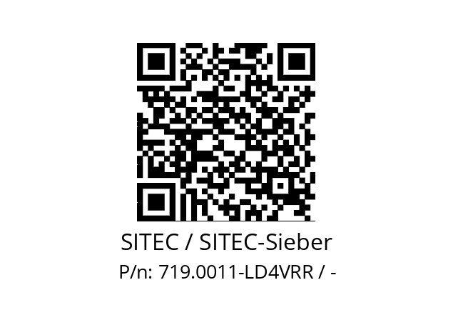   SITEC / SITEC-Sieber 719.0011-LD4VRR / -