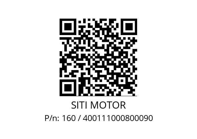   SITI MOTOR 160 / 400111000800090