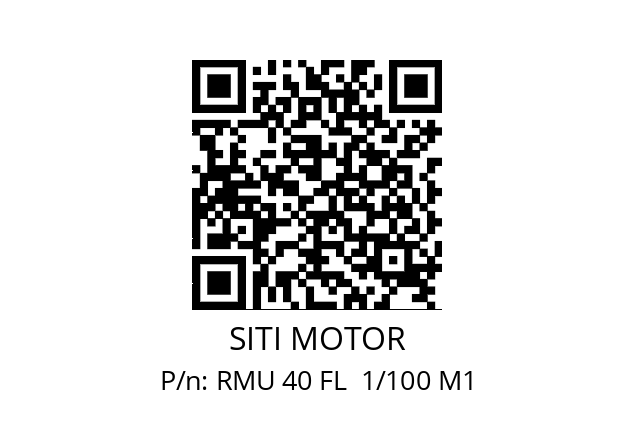   SITI MOTOR RMU 40 FL  1/100 M1