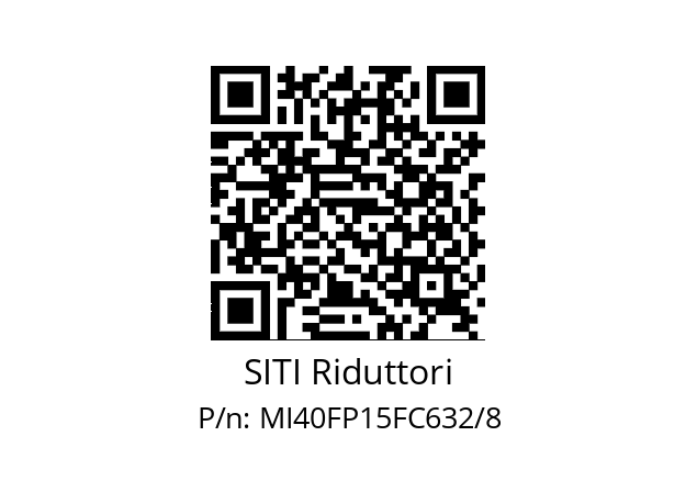   SITI Riduttori MI40FP15FC632/8