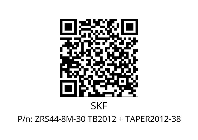   SKF ZRS44-8M-30 TB2012 + TAPER2012-38