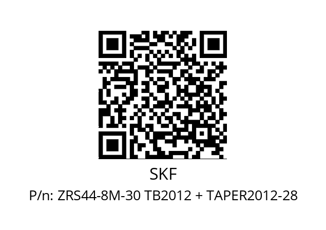   SKF ZRS44-8M-30 TB2012 + TAPER2012-28