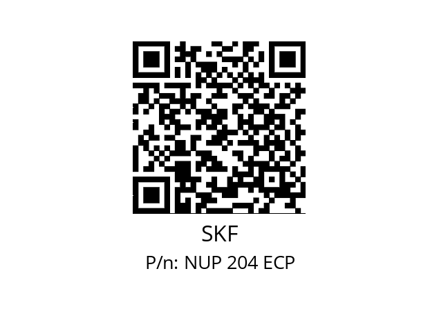   SKF NUP 204 ECP